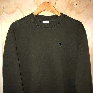 Champion Men’s Crewneck sz M Haunted Green